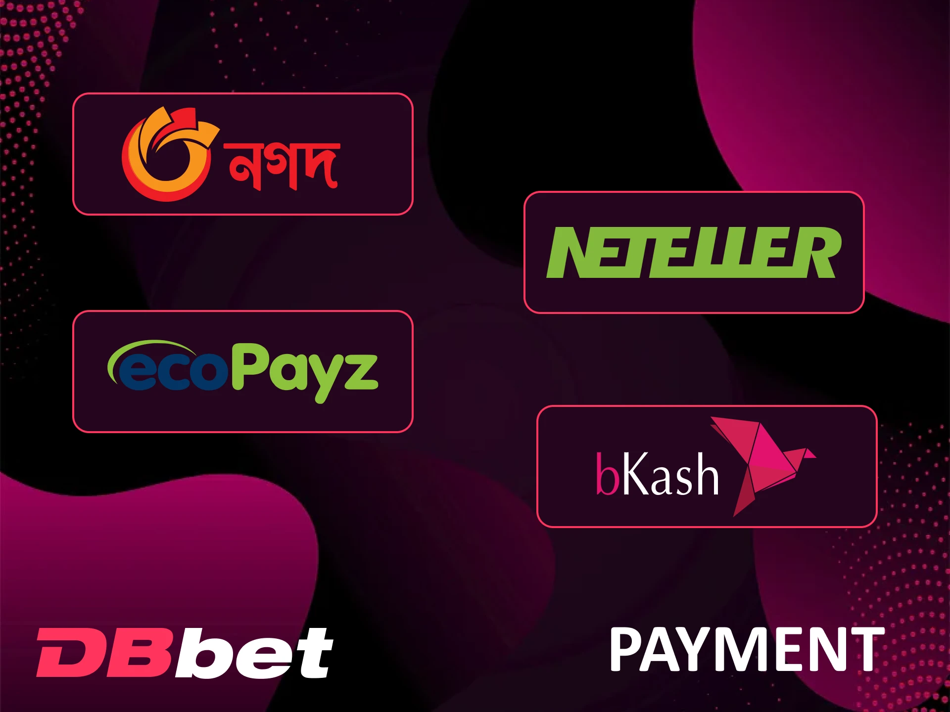 Learn about the available methods of affiliate program Dbbet online casino.