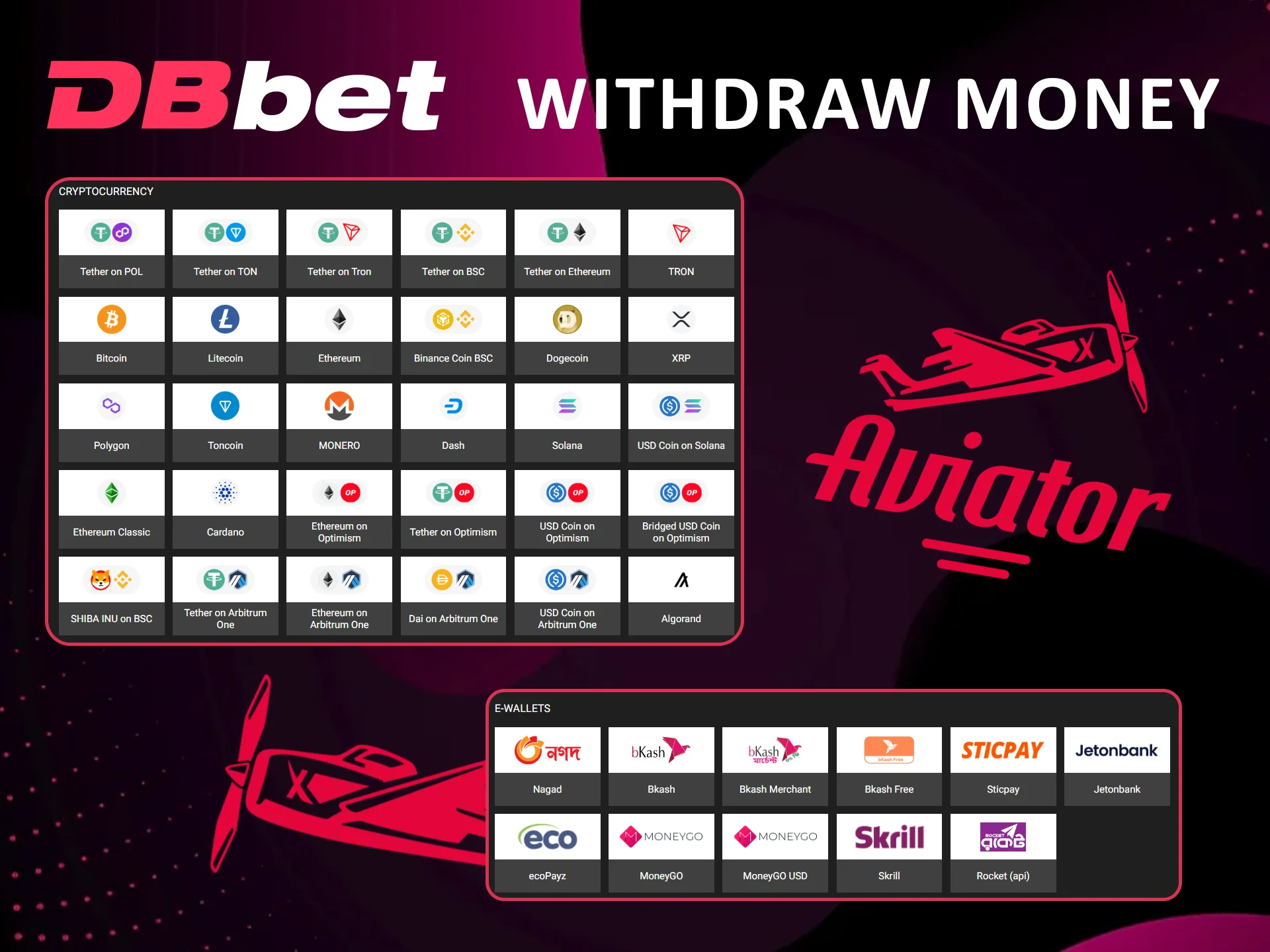 Payout your Aviator profits from Dbbet easily.