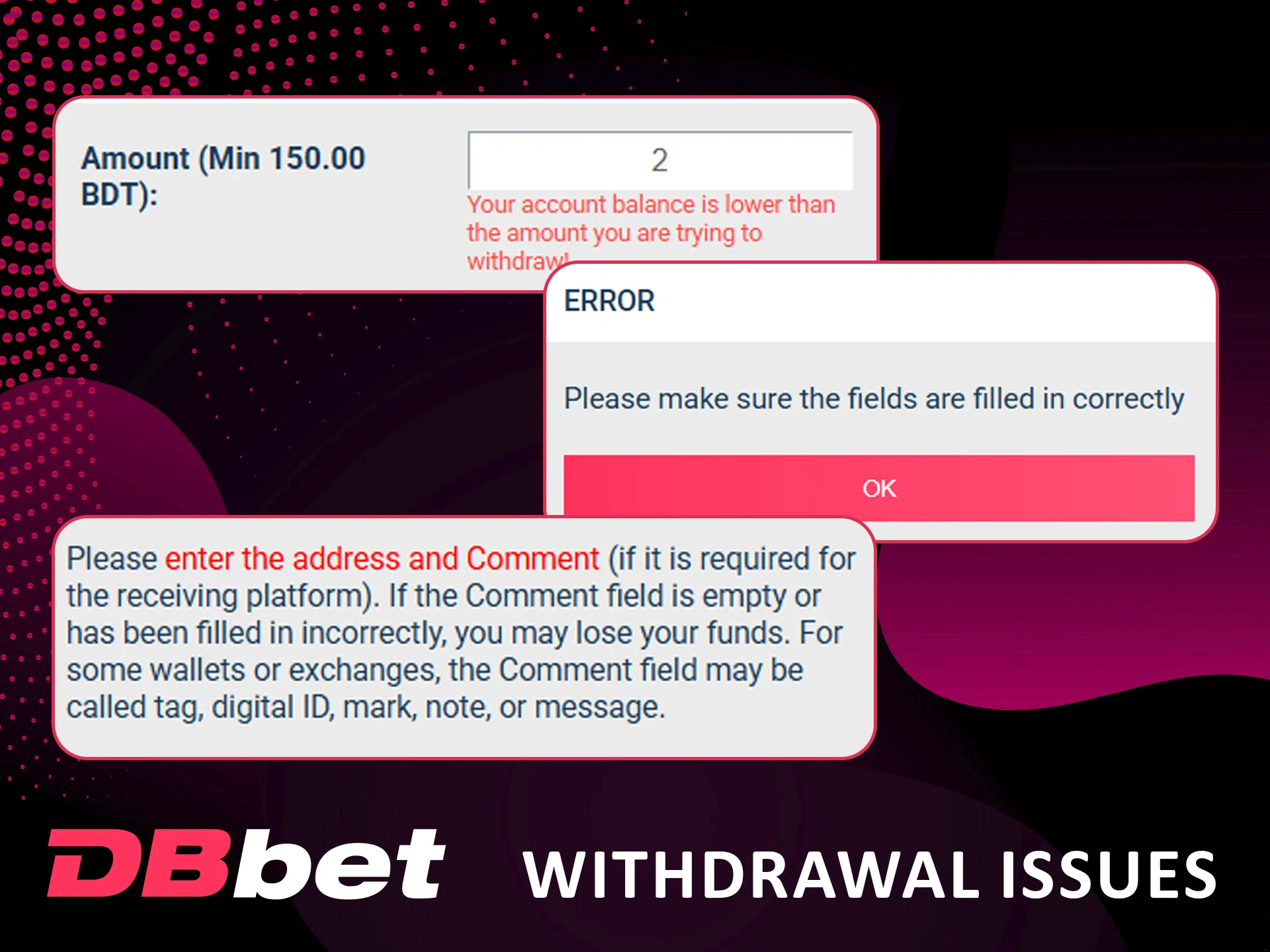 Solving Dbbet payout problems in Bangladesh fast.