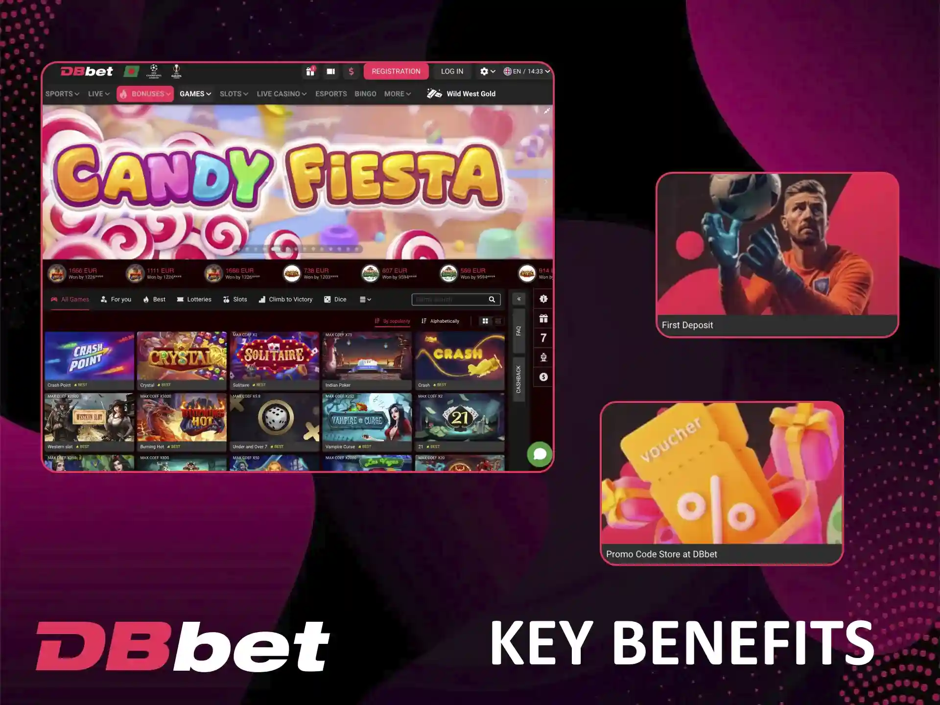 Find out about all the benefits of Dbbet Casino.